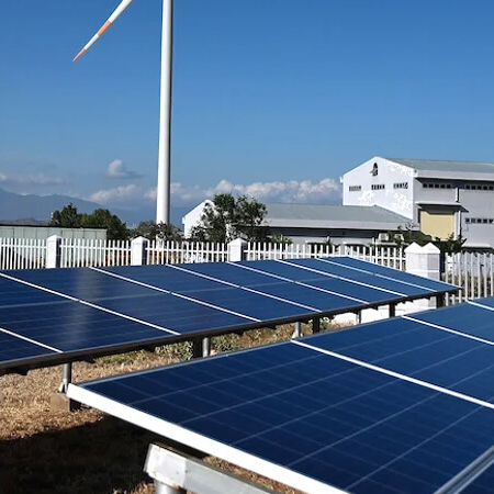 Sistema solare ibrido commerciale da 15 kW in Cina